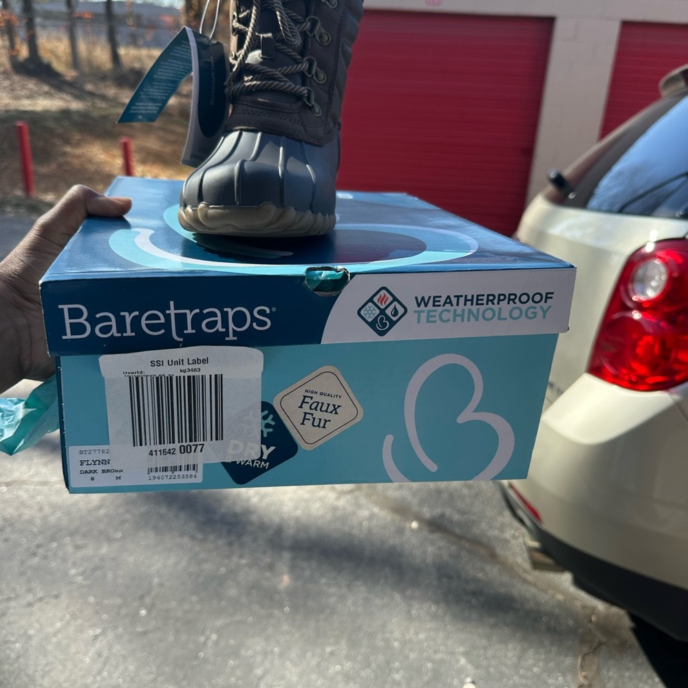 BareTraps Flynn Dark Brown Faux Fur Boots